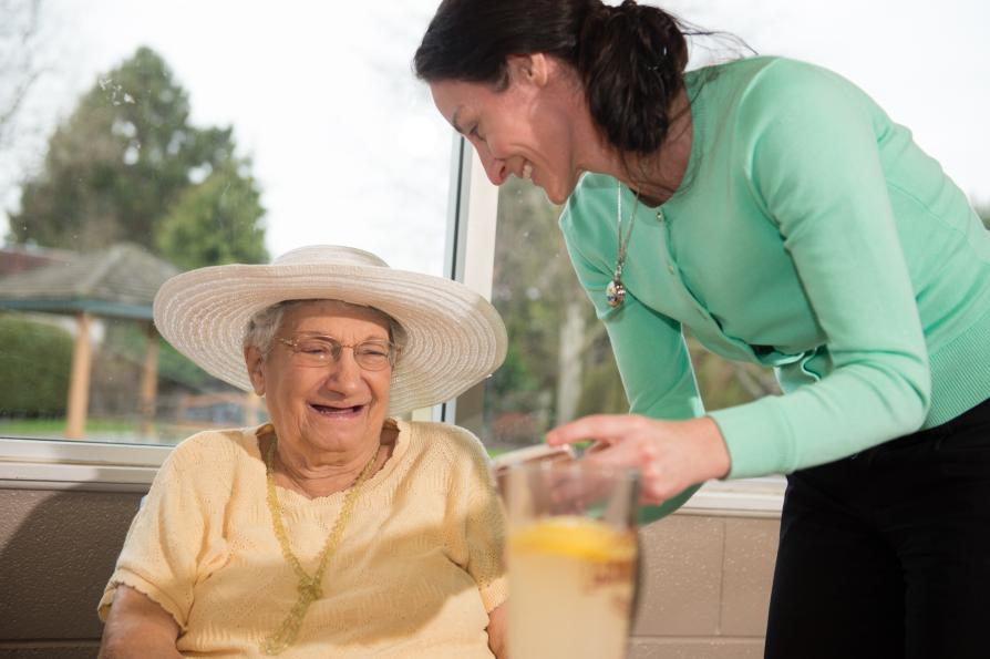 Coreena Robertson, founder of Boomerang Life and Fraserview resident Alexandria Georgiou