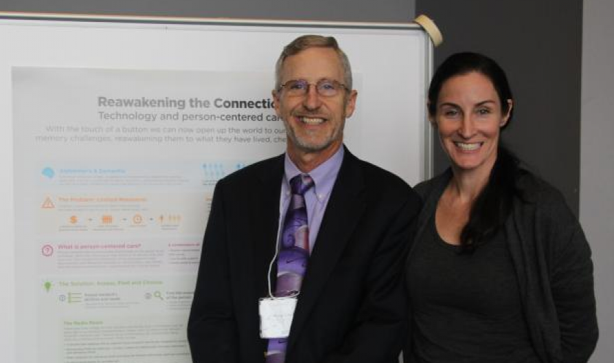 Andrew Scharlach, Professor of Social Welfare - UC Berkeley, Coreena Robertson Intellicare Founder & Friesen Conference Poster Presenter